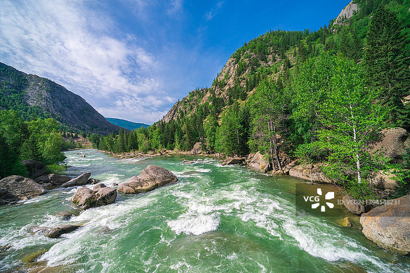 新疆喀纳斯图片素材