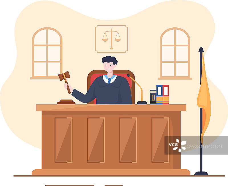 有律师的法庭陪审团审判证人图片素材