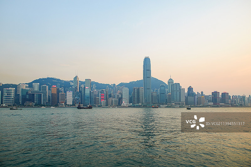 中环 维多利亚港 香港图片素材