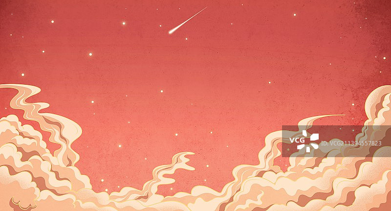 祥云节日插画图片素材