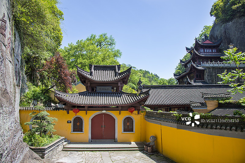 弥勒内院+绍兴新昌大佛寺景区图片素材