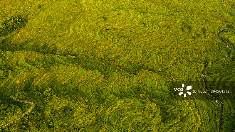 江西婺源篁岭梯田地势图片素材