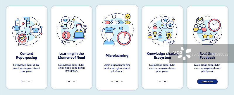 技能发展趋势引导界面图片素材