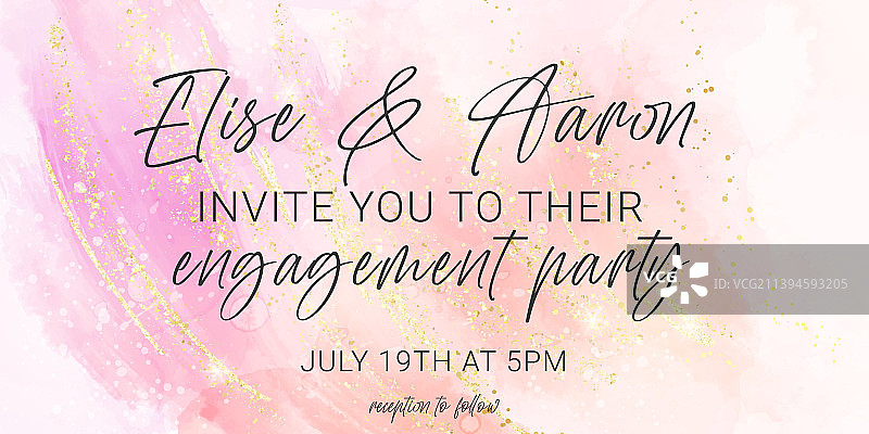 玫瑰粉色水彩笔刷背景图片素材