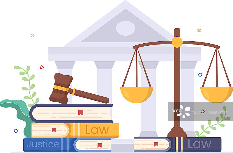 律师与法律天平图片素材