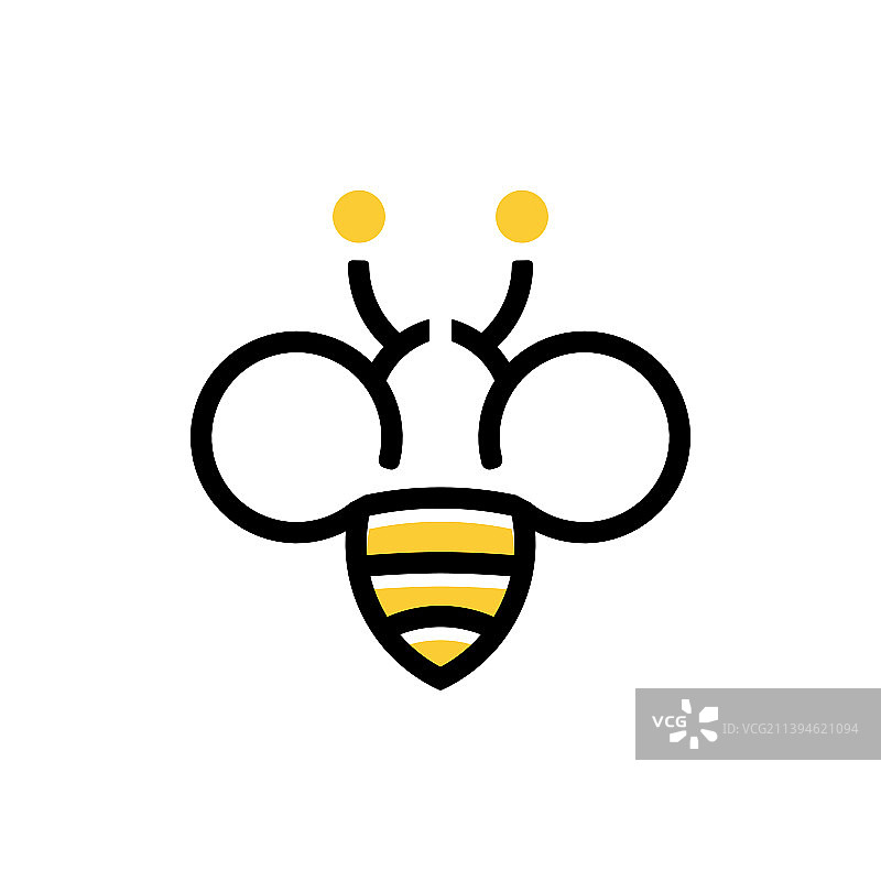 蜜蜂Logo设计图片素材