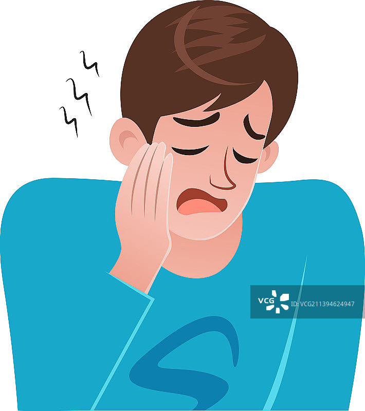 牙痛的男人图片素材