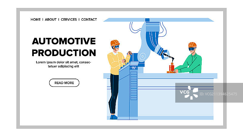 汽车生产工厂传送带图片素材