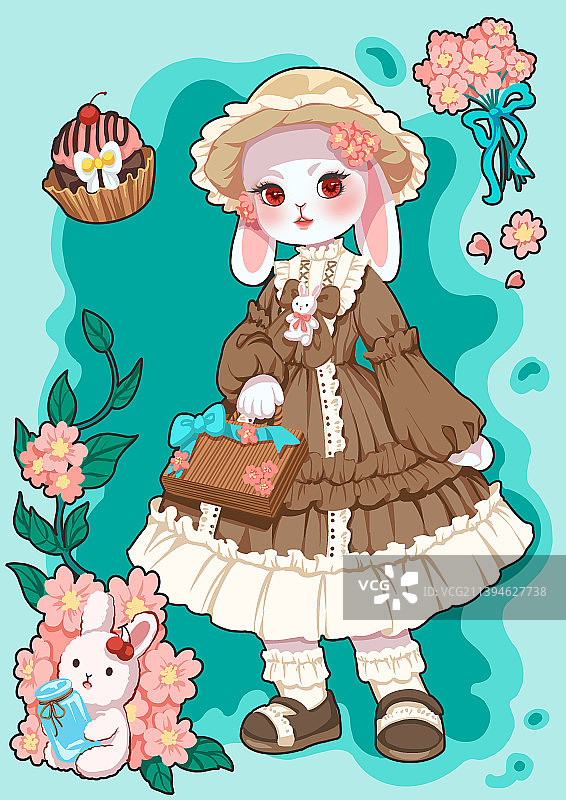 洛丽塔兔小姐图片素材