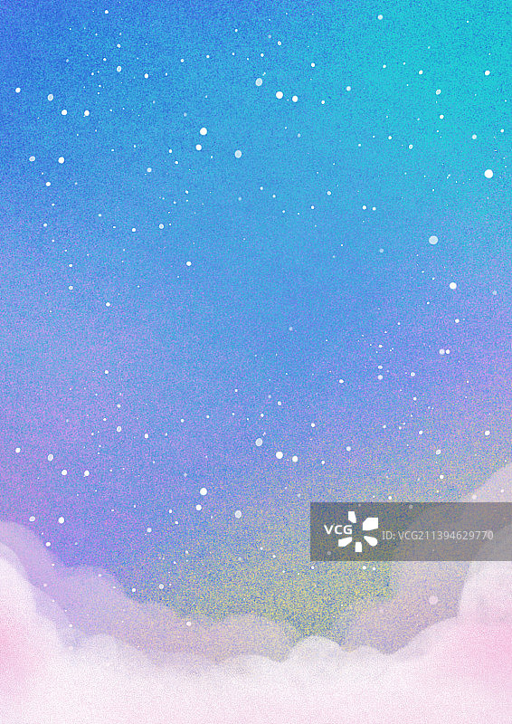 小清新文艺云彩上五颜六色的天空纯背景图片素材