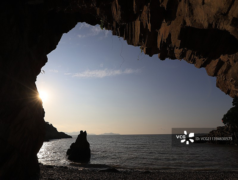 晨曦花岙岛图片素材