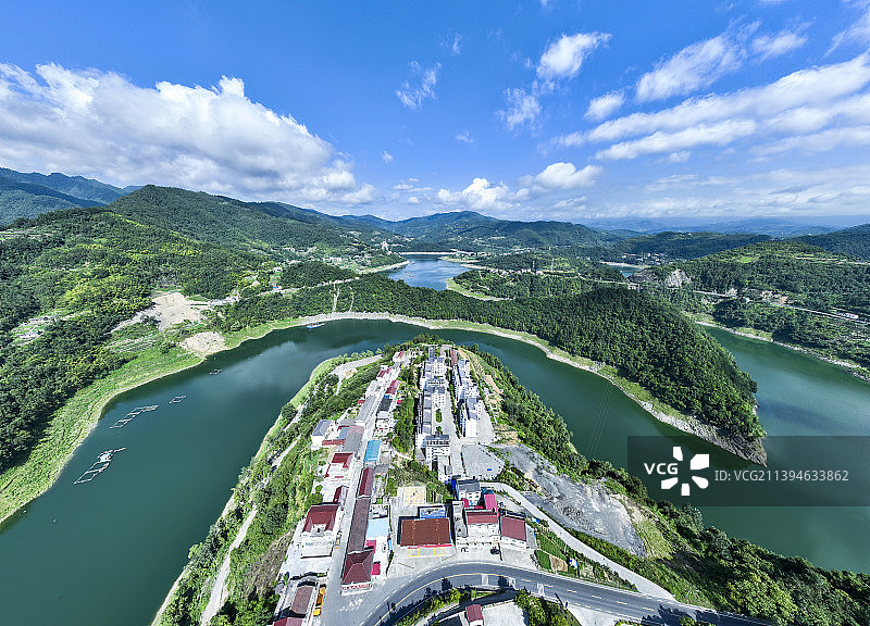 安康瀛湖水乡图片素材