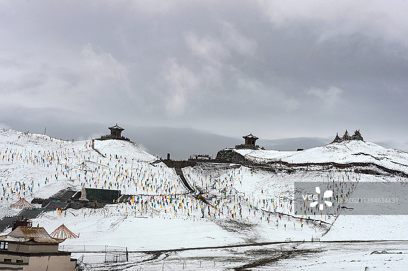 青海湖与鸟岛图片素材