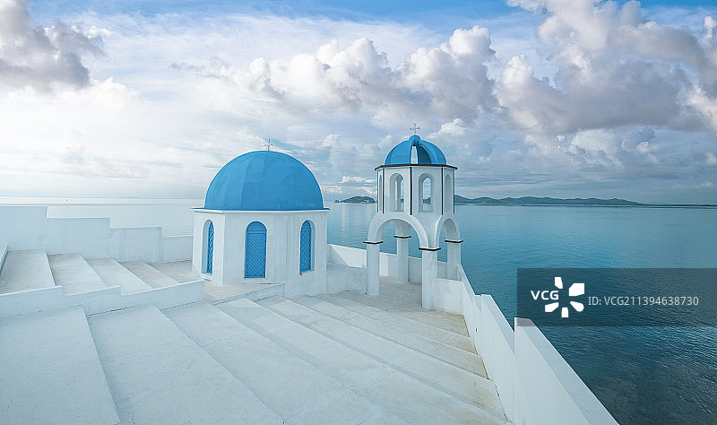 中国辽宁大连大黑石望渔山婚纱海湾图片素材