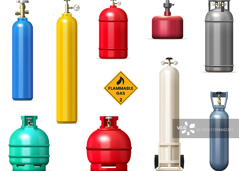 气瓶和储罐合集图片素材