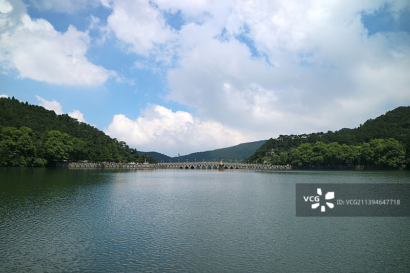 江西省九江市庐山风景区芦林湖图片素材