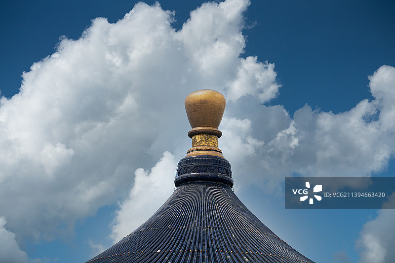 北京天坛公园的祈年殿圆顶图片素材