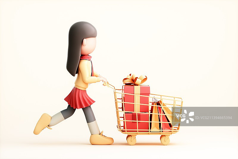 3D渲染的卡通人物图片素材