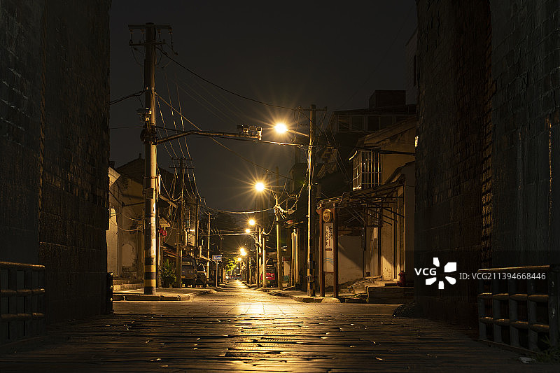 荆州古城，三义街图片素材