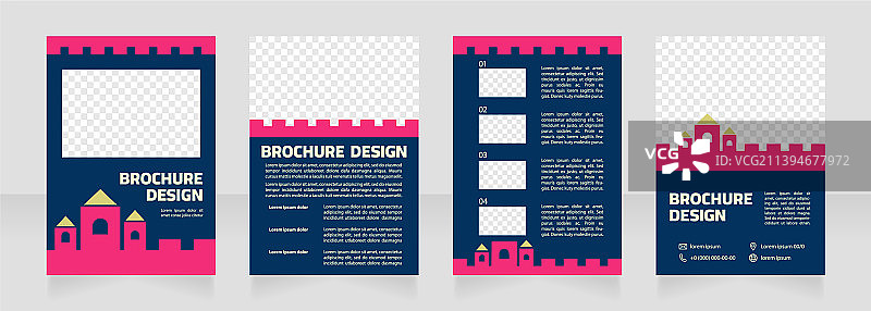 中世纪建筑遗产宣传册图片素材