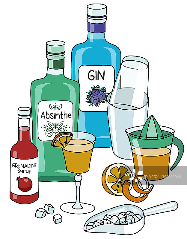 手绘涂鸦风格猴子图片素材