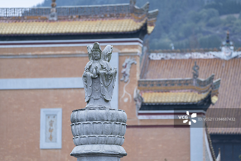 宁乡沩山密印寺，千手观音。图片素材