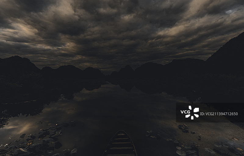 普者黑天鹅湖图片素材