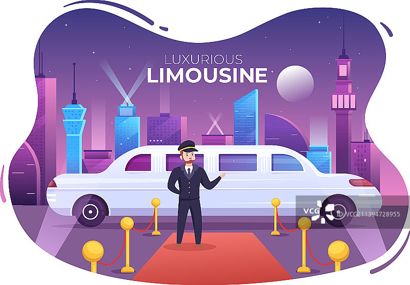 名人红毯VIP豪华轿车图片素材