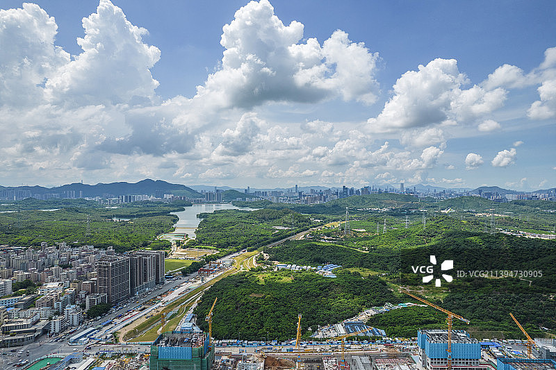深圳市南山区西丽水库 深圳城市风光图片素材