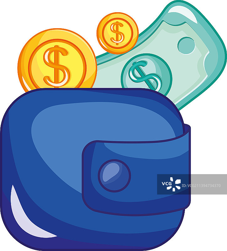 钱包里有钱图片素材