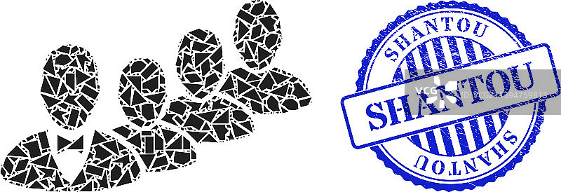 碎片马赛克职员经理图标图片素材