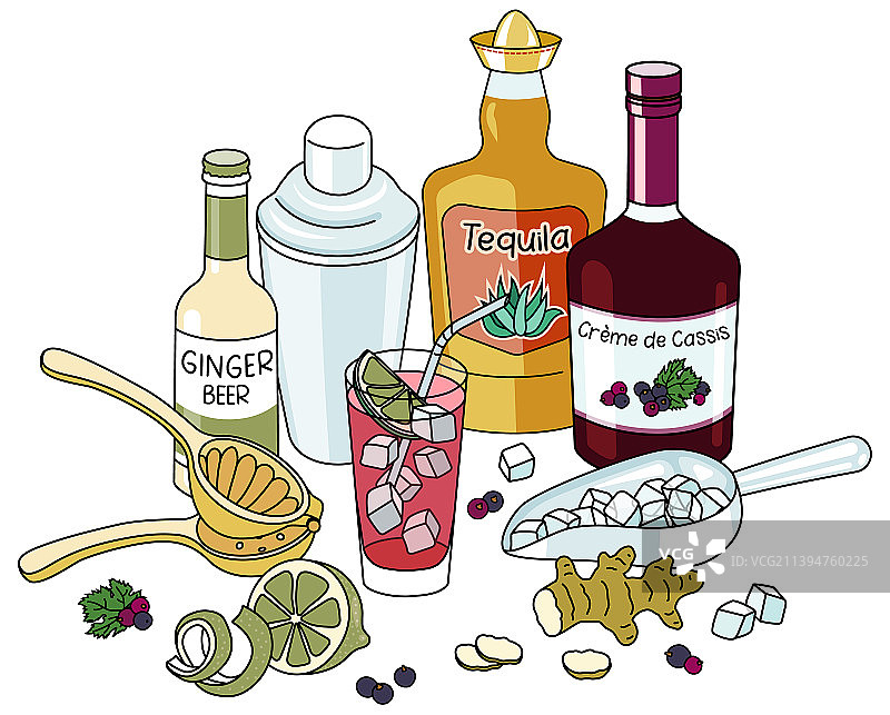 时尚的手绘涂鸦卡通风格恶魔图片素材