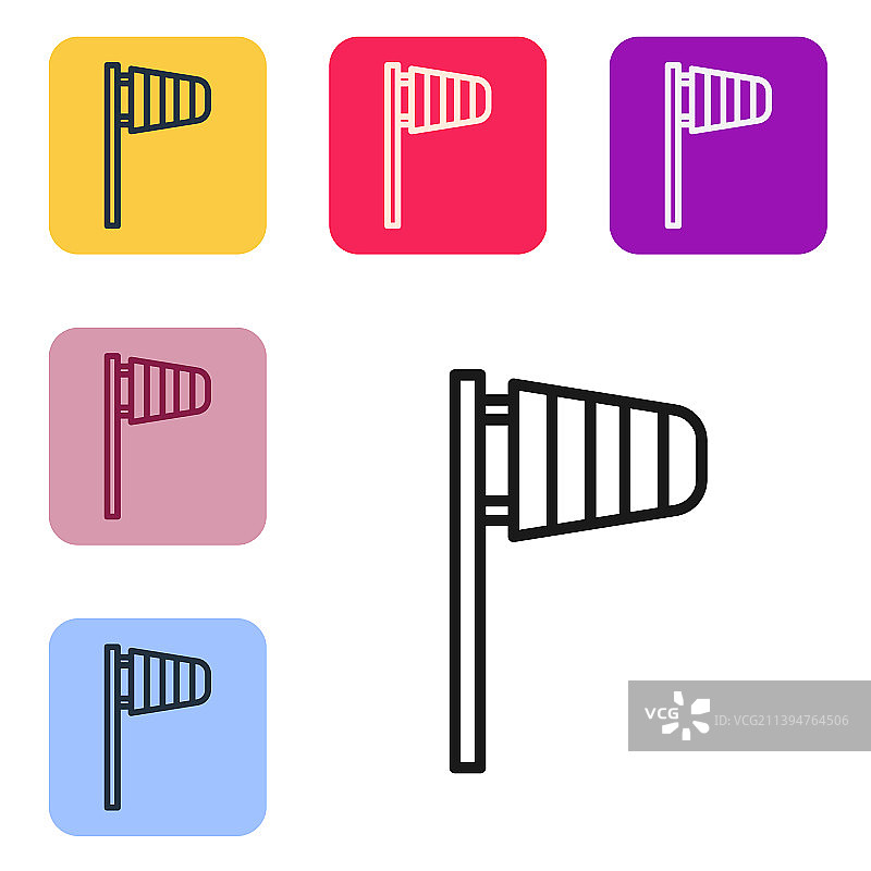 黑色气象风向标图片素材