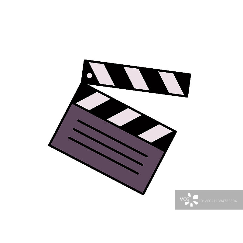 打开的电影场记板图片素材