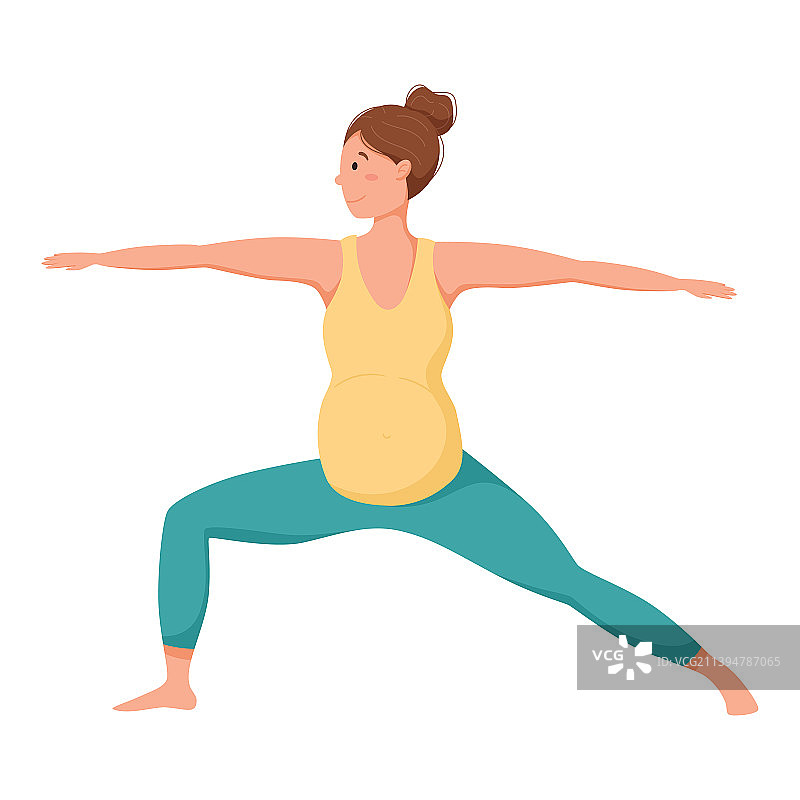 孕妇做瑜伽图片素材