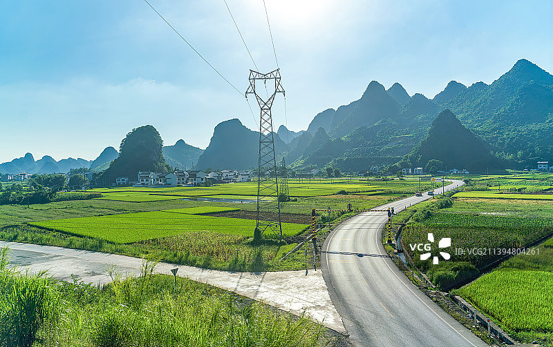 广西桂林乡村田园风光图片素材