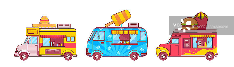 德克萨斯墨西哥风味冰淇淋薯条和汉堡图片素材