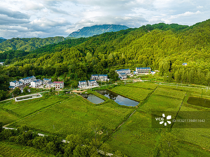 安徽六安金寨县天堂寨镇风光图片素材