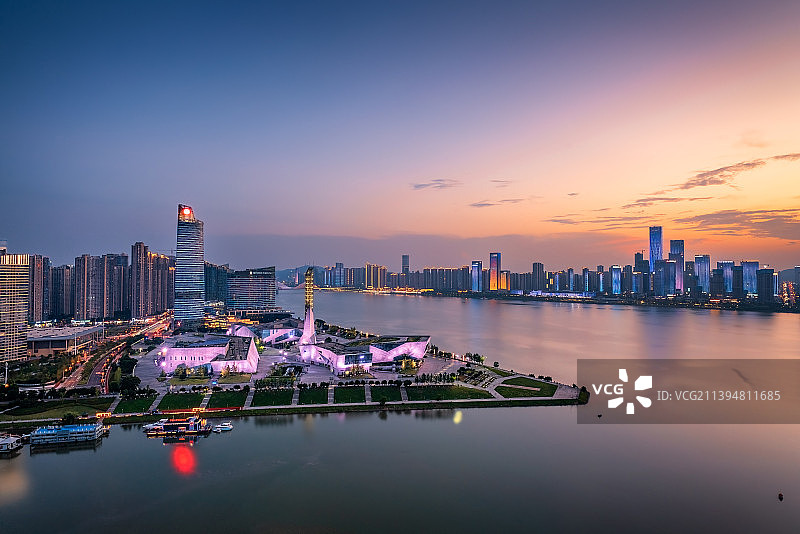 长沙北辰三角洲滨江文化园“三馆一厅”图片素材