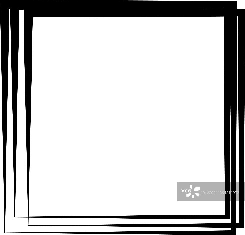 随机方形轮廓框边界元图片素材