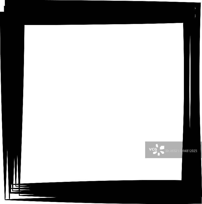 随机方形轮廓框边界元图片素材