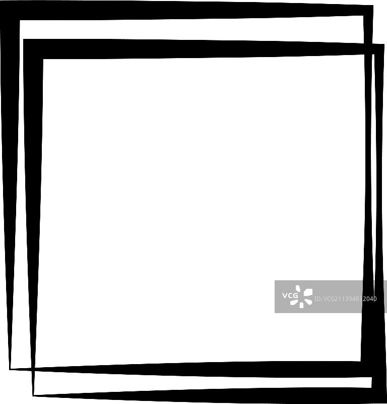 随机方形轮廓框边界元图片素材