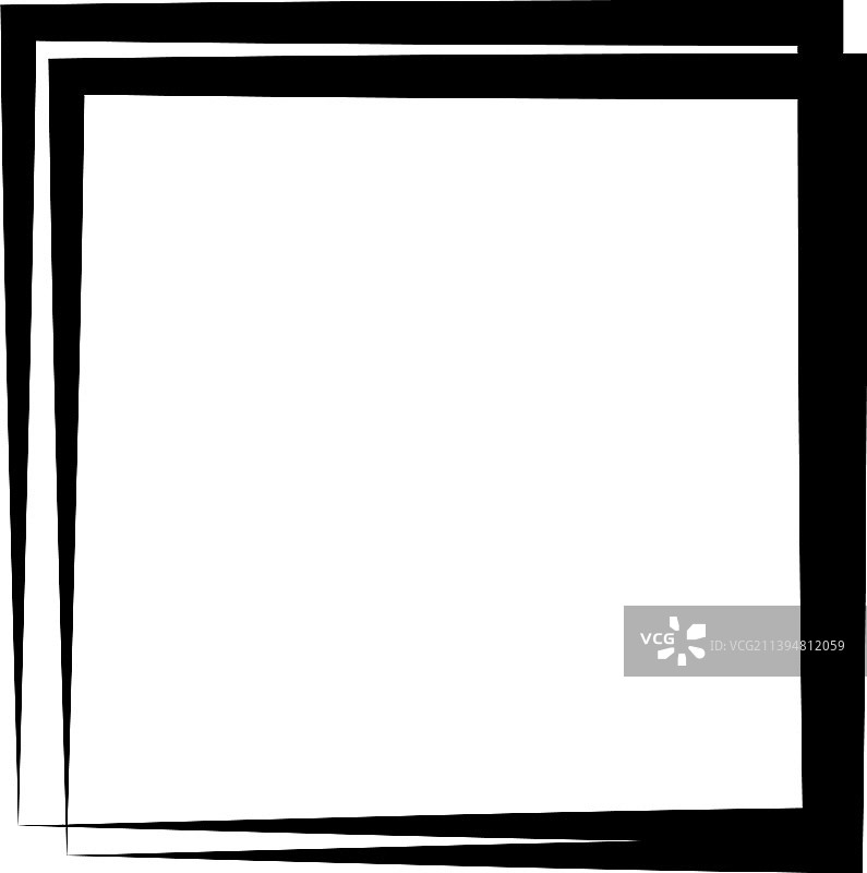 随机方形轮廓框边界元图片素材