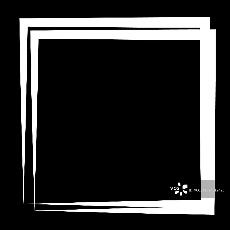 随机方形轮廓框边界元图片素材