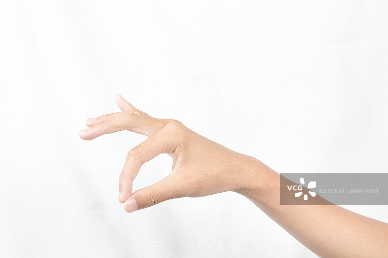 一个男孩子伸出手做的手势图片素材