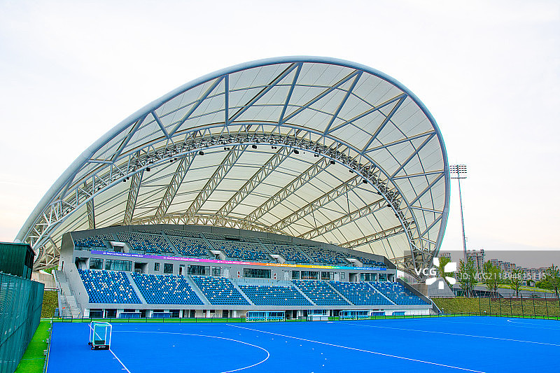 杭州拱墅区 大运河亚运公园 曲棍球场 杭州亚运场馆 杭州伞图片素材