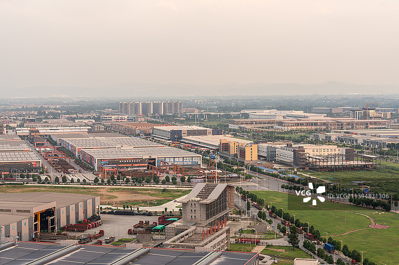 四川成都市青白江区城市日落风光图片素材