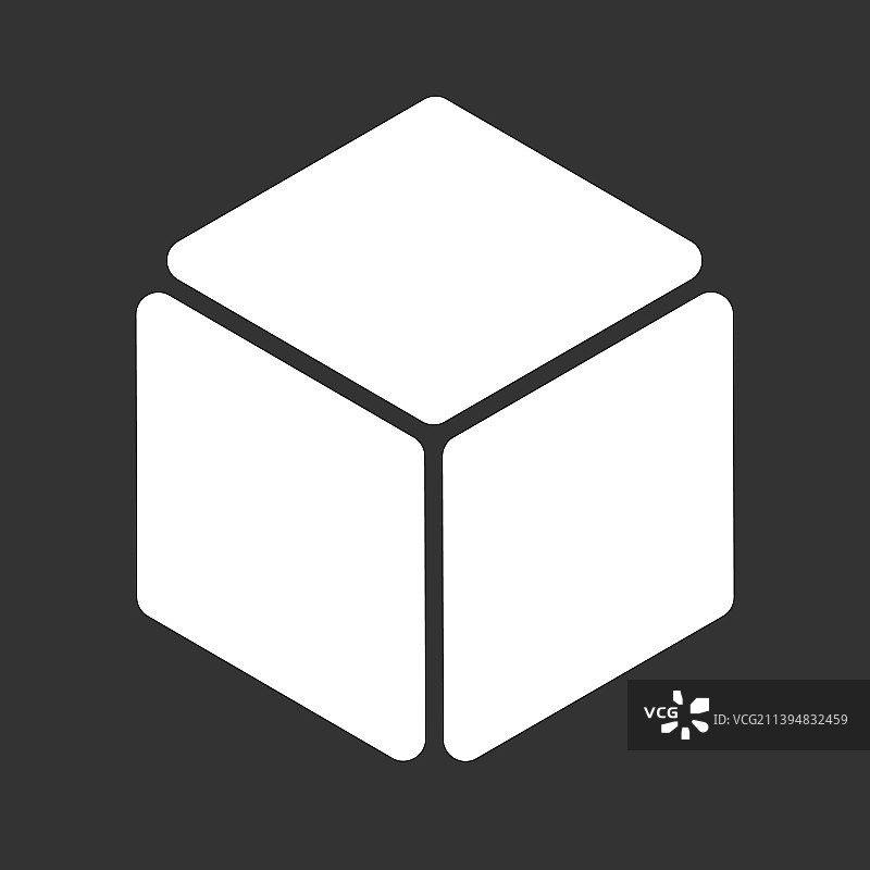 2.5D立方体元素图标立体主义抽象3D图片素材