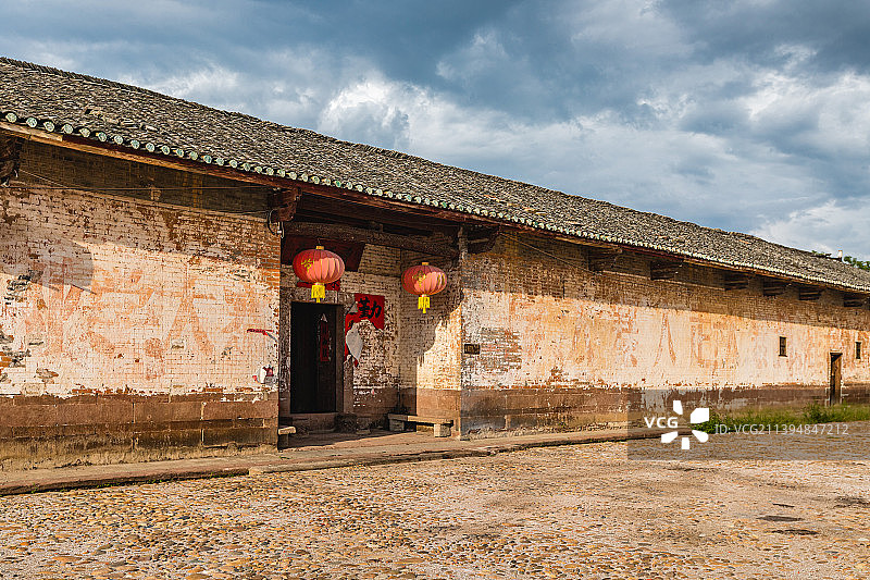 广东省韶关市始兴县东湖坪村古建筑图片素材