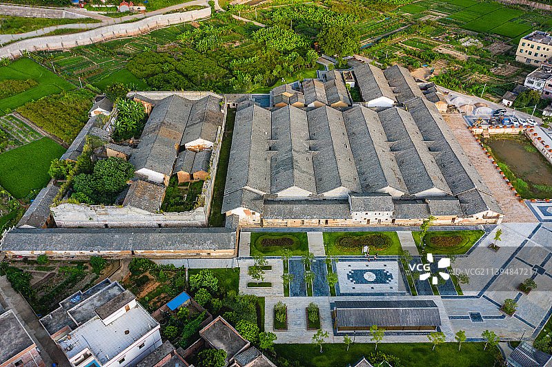 广东省韶关市始兴县东湖坪村古建筑图片素材